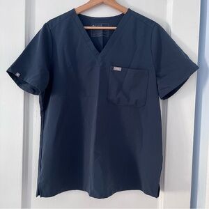Figs Dark Harbor Catarina One-Pocket Scrub Top